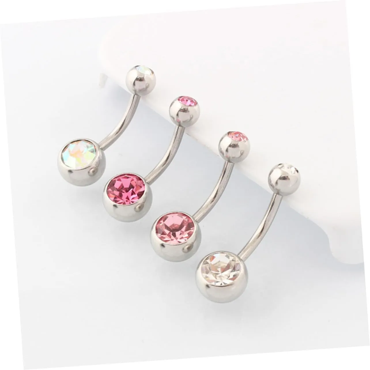 1 21pcs Navel Ring Fashion Navel Studs Fashion Belly Jewelry Short Navel Ornaments