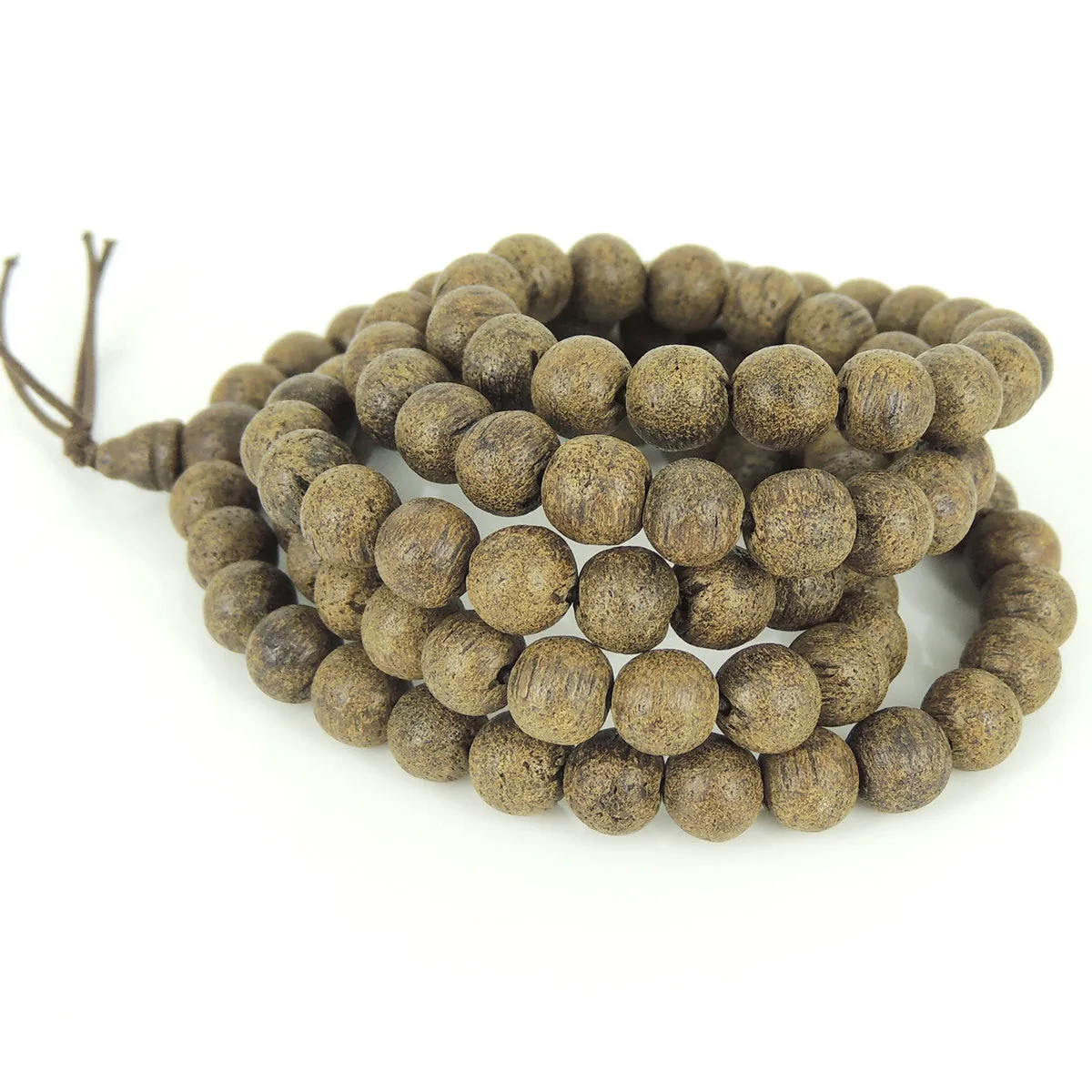 108 Beads Agarwood Mala Bracelet/Necklace Buddhism Meditation 8mm from Vietnam 土沉香 AW013