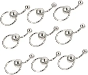 10Pcs Navel Ring Body Piercing Jewelry Classic Belly Button Rings High Polished Smooth Surface Chic Decor for Parties and Dances