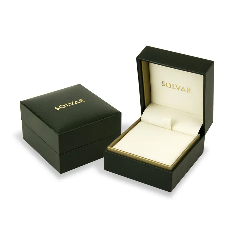 14K Gold Two Tone Diamond Trinity Knot Pendant