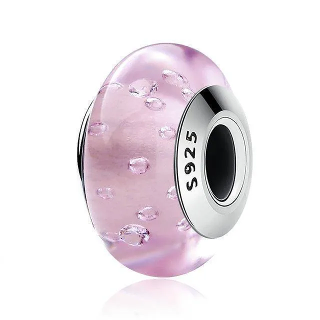 27 Styles , 925 Sterling Silver Murano Glass Beads fit Original PAN Charm Bracelets & Bangles