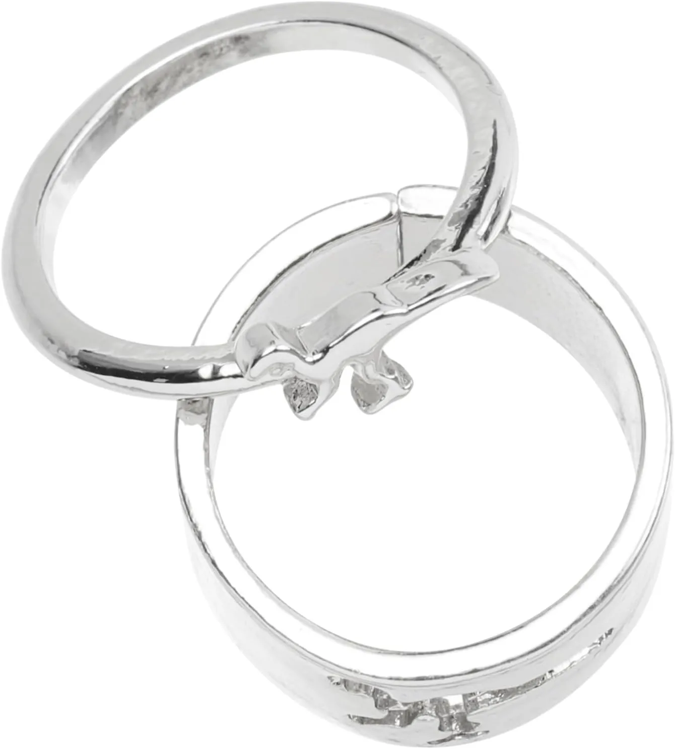 2pcs Dinosaur Matching for Couples Stylish Engagement Wedding Jewelry Elegant Band for Him Her Comfortable Safe to Wear