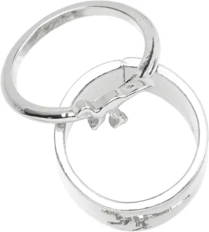 2pcs Dinosaur Matching for Couples Stylish Engagement Wedding Jewelry Elegant Band for Him Her Comfortable Safe to Wear