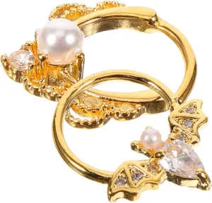 2Pcs Vintage Style Cartilage Nose Rings Hoop Nose Rings for Women Unique Nose Jewelry for Parties Events Present for Birthdays Special Occasions