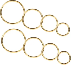 8pcs Nose Hoops for Women Elegant Nose Jewelry for Parties Weddings and Daily Wear High Polished Finish