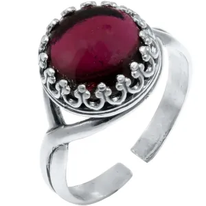 925 Sterling Silver Garnet Rings for Women - Anniversary Rings for Women - Sterling Silver Rings for Women - Dainty Sterling Silver Rings - Sterling Silver Garnet Ring - Anniversary Bands