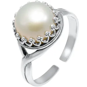 925 Sterling Silver Pearl Rings for Women - Anniversary Rings for Women - Sterling Silver Rings for Women - Dainty Sterling Silver Rings - Sterling Silver PearlRing - Anniversary Bands