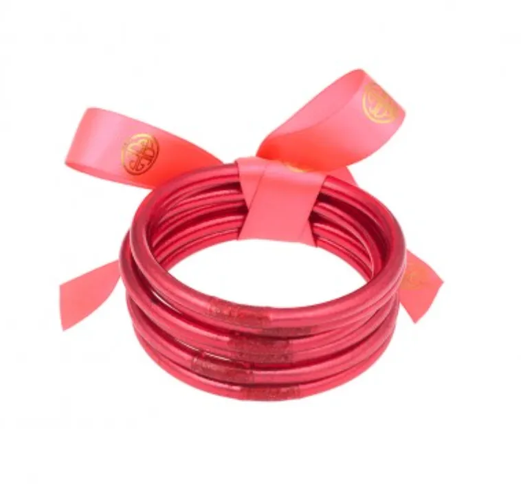 All Weather Bangle Set of 6 - Pink
