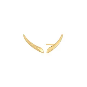 Ania Haie Gold Arrow Climber Stud Earrings