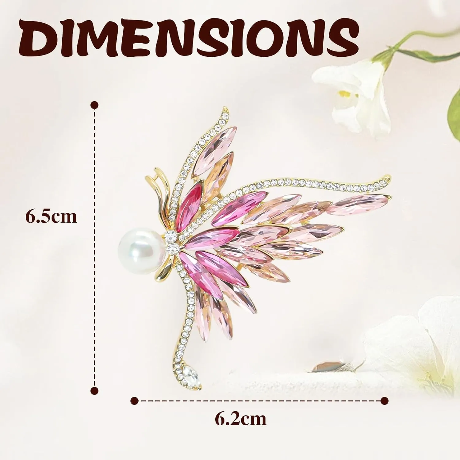 Animal Brooch for Women Rhinestone Animal Insect Brooch Pearl Pin Mother's Day Wedding Birhtday Decoration Gift for Mom Wife