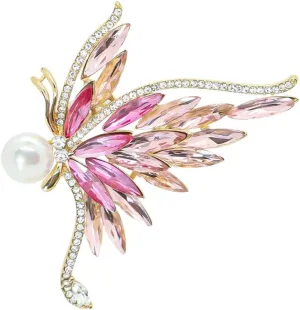 Animal Brooch for Women Rhinestone Animal Insect Brooch Pearl Pin Mother's Day Wedding Birhtday Decoration Gift for Mom Wife
