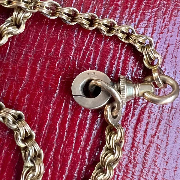 Antique Chain with Pool of Light Pendant