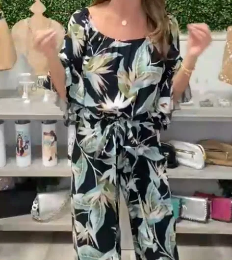 Bali Print Top With Tie