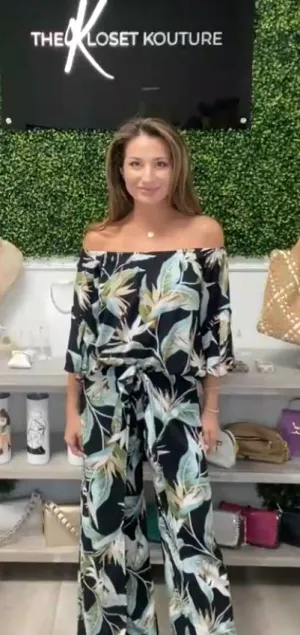 Bali Print Top With Tie