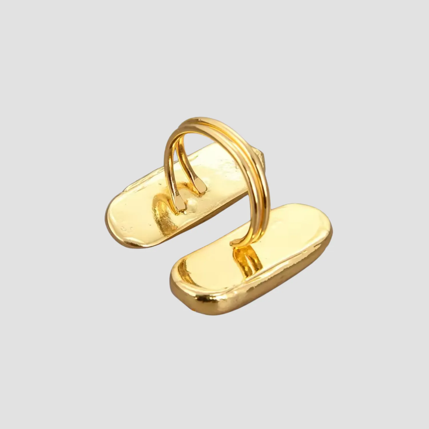 Baroque Pearl Double Pill Ring