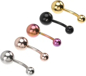 BESPORTBLE Unique Round Ball Belly Button Ring Jewelry Set Fashion Navel Studs Skin-friendly Stainless Steel for Summer