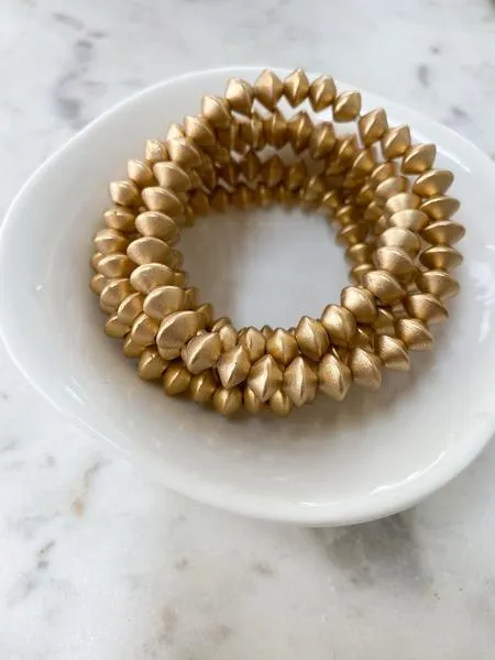 Bracelet Natural Wood Saucer 8mm