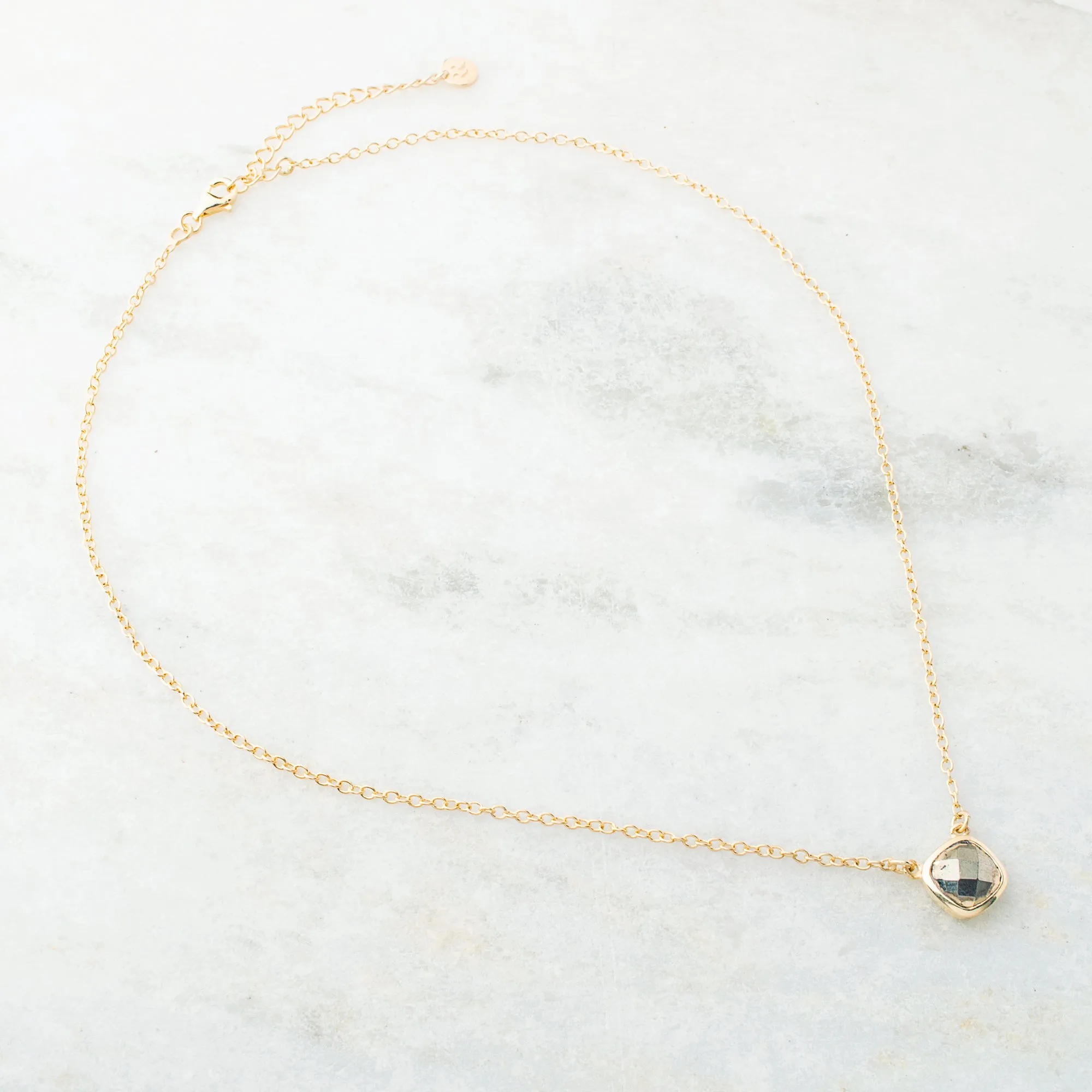 Brigid, Pyrite Necklace