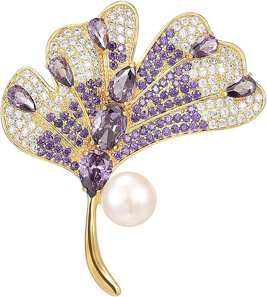 Brooches and Pins for Women Elegant Flower Pearl Brooches Costume Broches Jewelry Lady Christmas Pin for Women