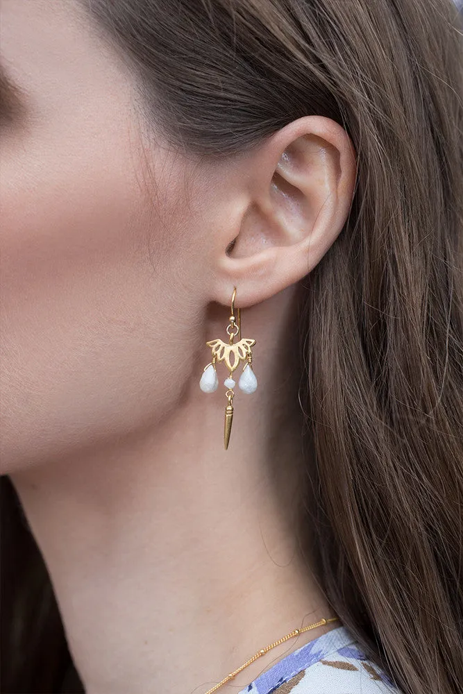 Chan Luu Silverite Lotus Earrings