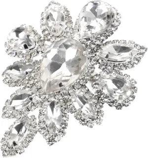 Chic Women's Rhinestone Brooch Flower Brooch Pin Wedding Dress Accessory