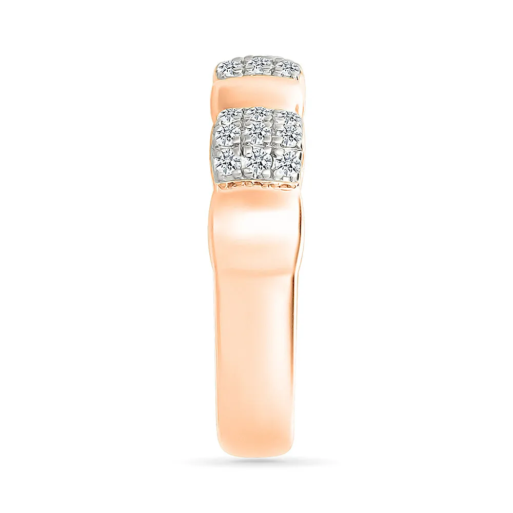 Cluster Diamond Band Ring
