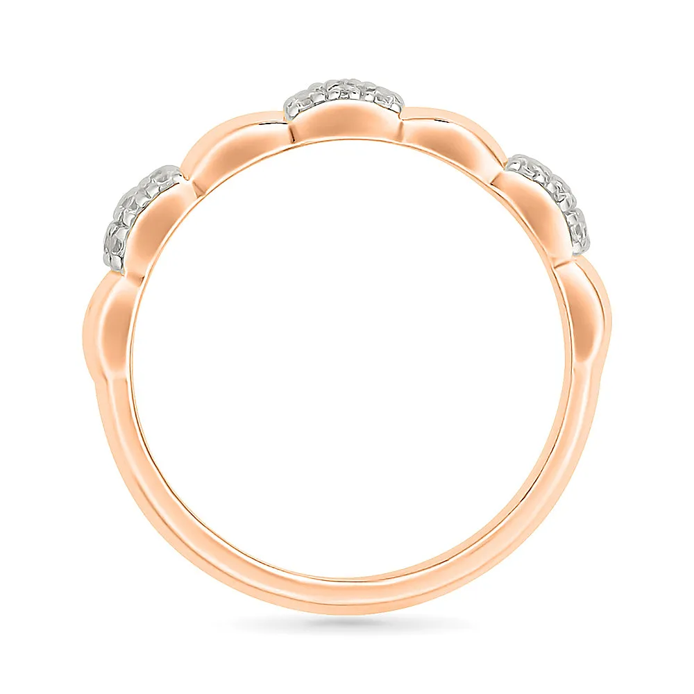 Cluster Diamond Band Ring