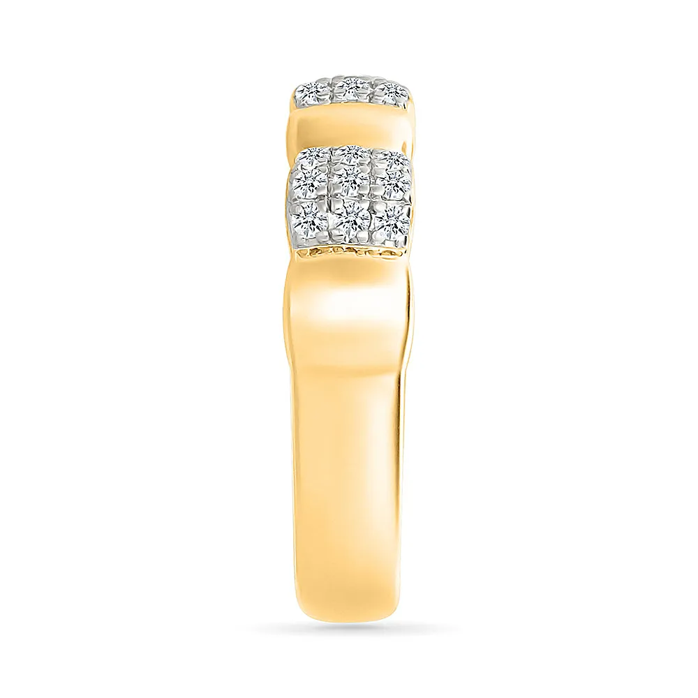 Cluster Diamond Band Ring