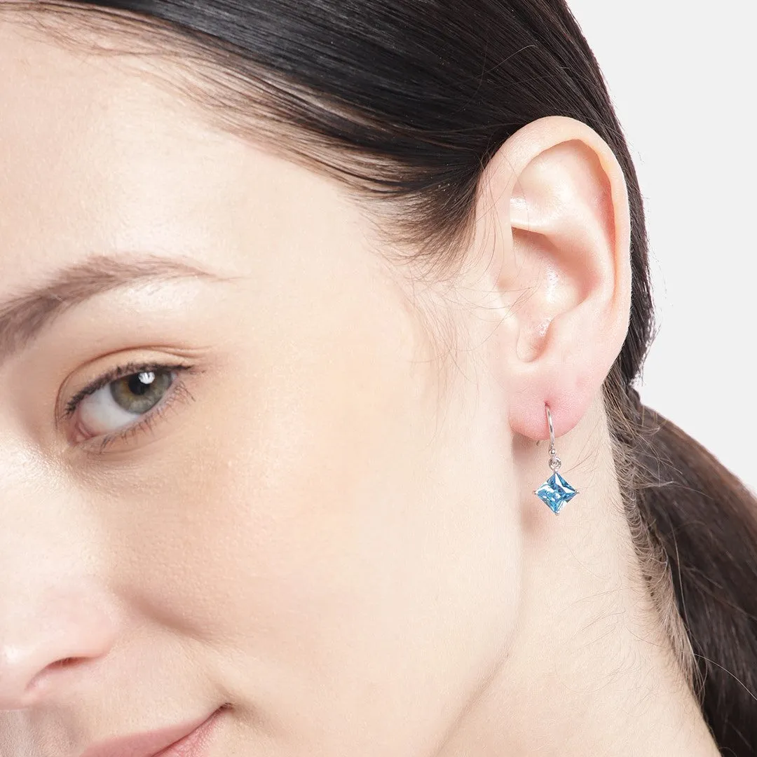 Cubic Sky 925 Sterling Silver Dangle Earrings