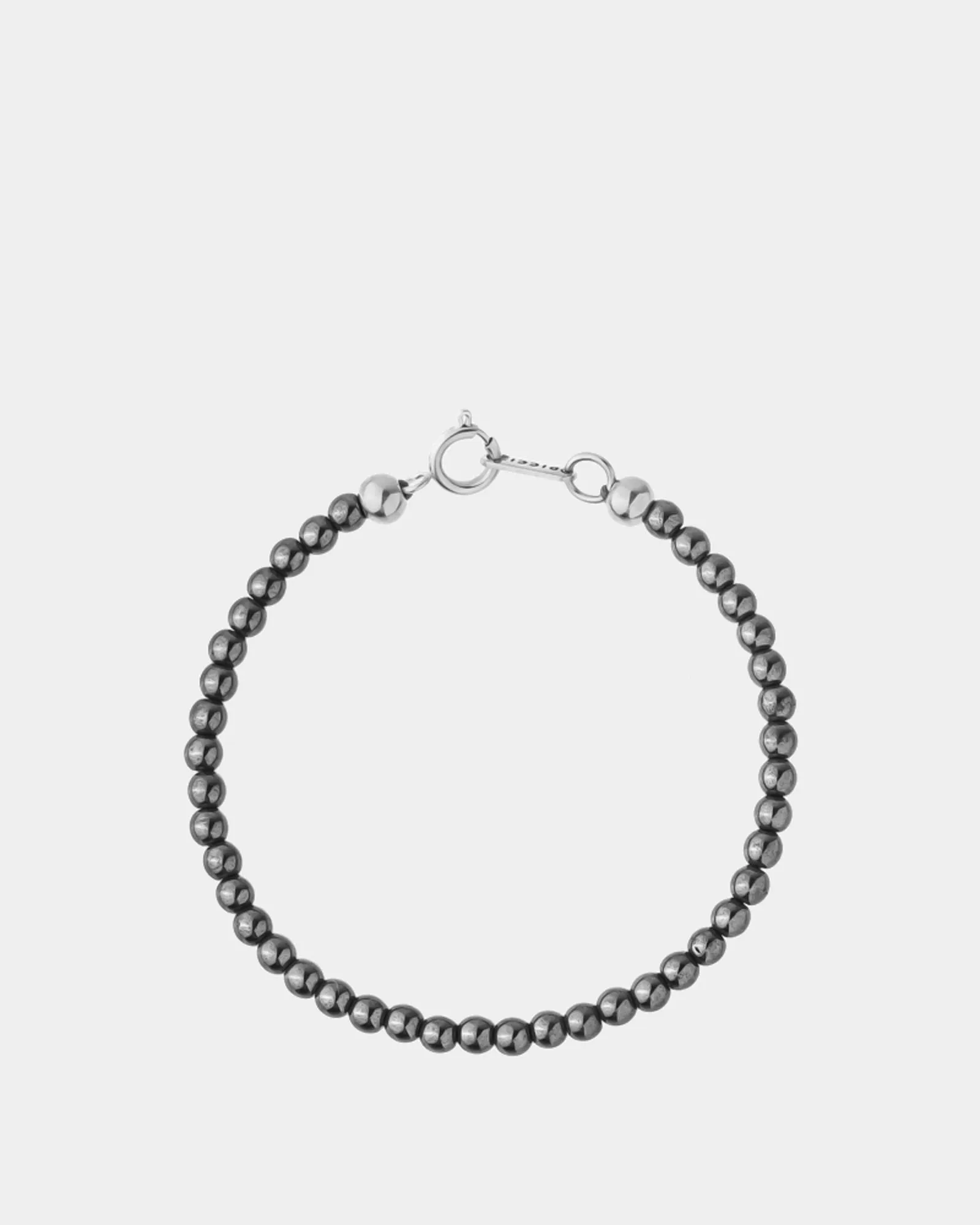 Dark Hematite Bracelet 4mm