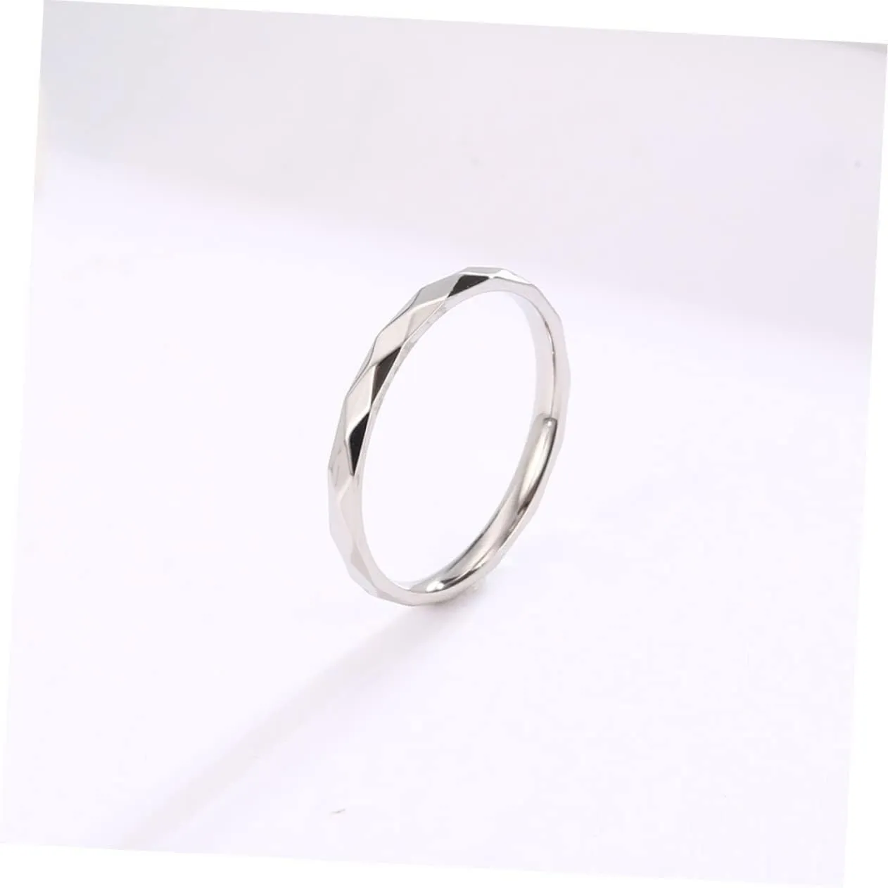 Decorative Finger Jewelry Creative Lovers Rings Titanium Steel Decorative Finger Ring Lovers Rings
