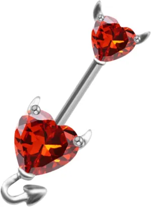 Didiseaon Devilish Navel Ring Unique Zircon Belly Button Body Jewelry for Women Stylish Piercing Decoration Zircon