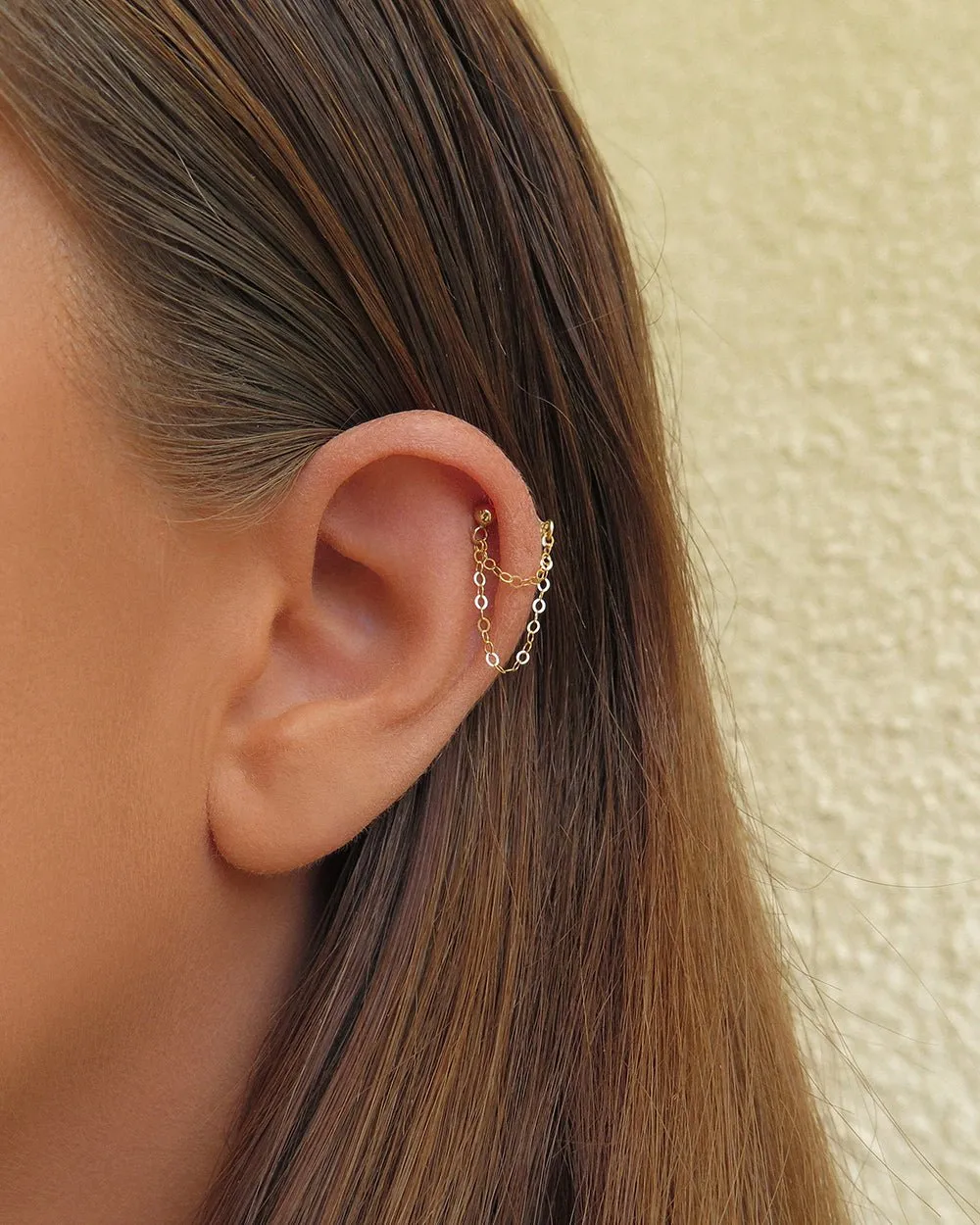 Double Chain Stud Earrings