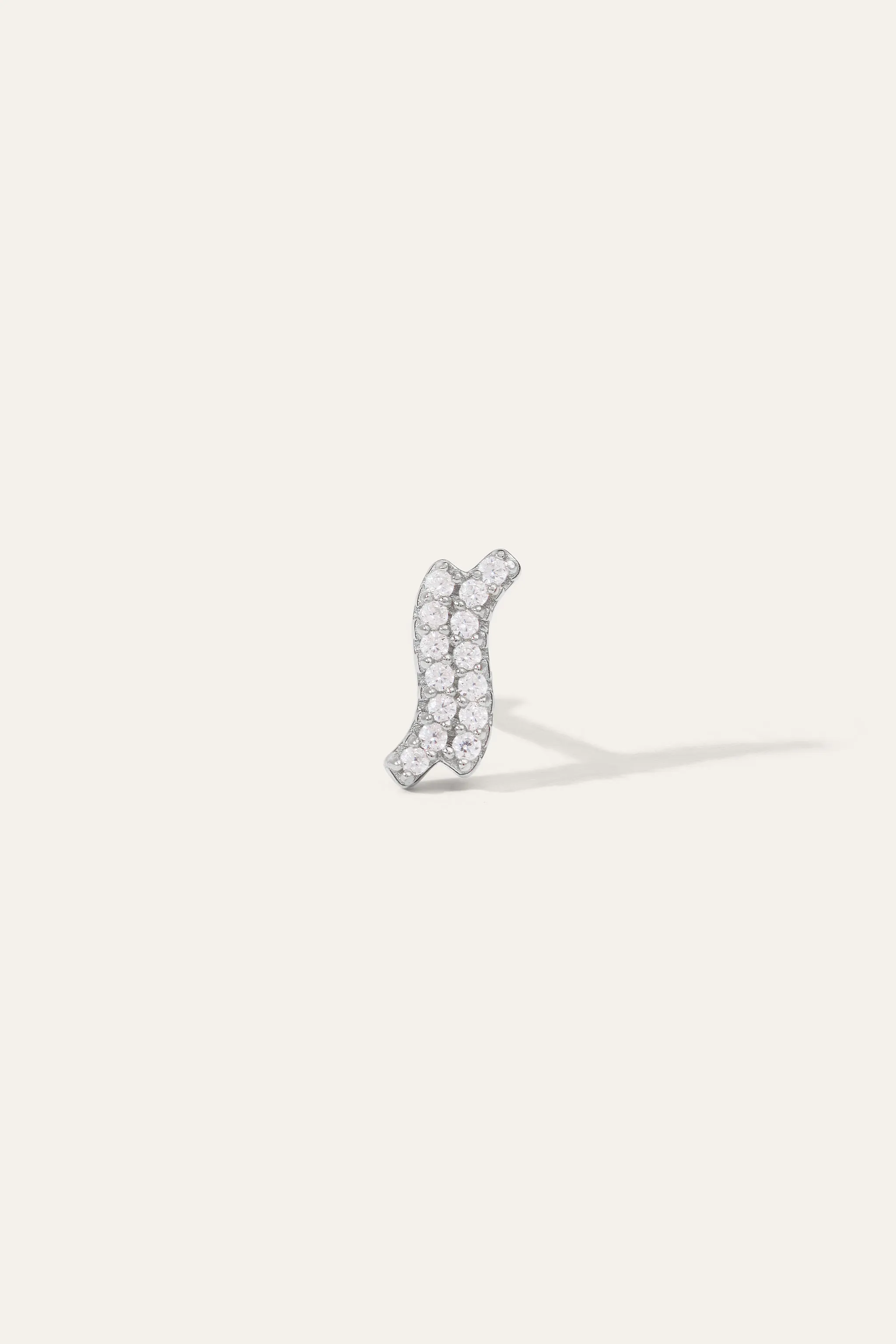 Double Kyma Silver Stud Earring