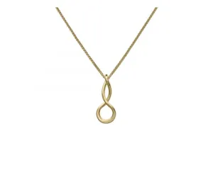 Ed Levin 14kt Gold Infinity Pendant