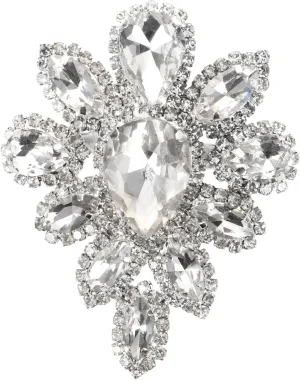 Elegant Rhinestone Corsage Brooch Pin for Women Chic Party Decorations