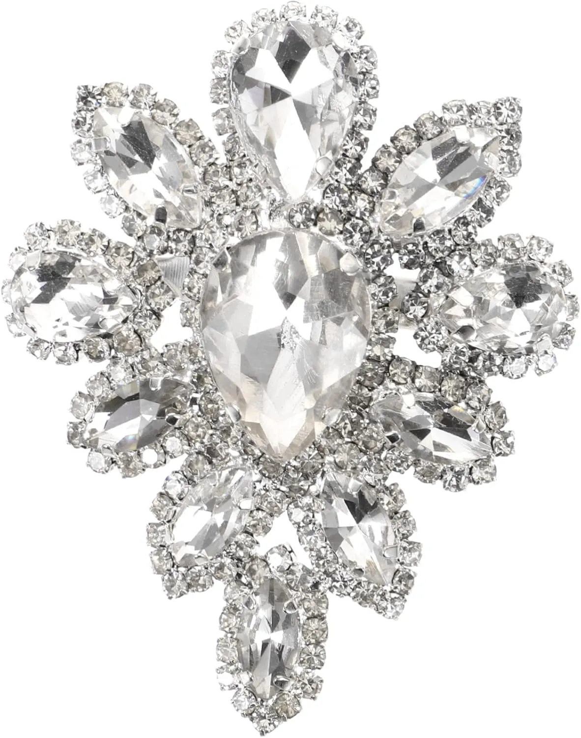 Elegant Rhinestone Corsage Brooch Pin for Women Chic Party Decorations