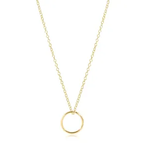 ENewton 16" Gold Halo Necklace