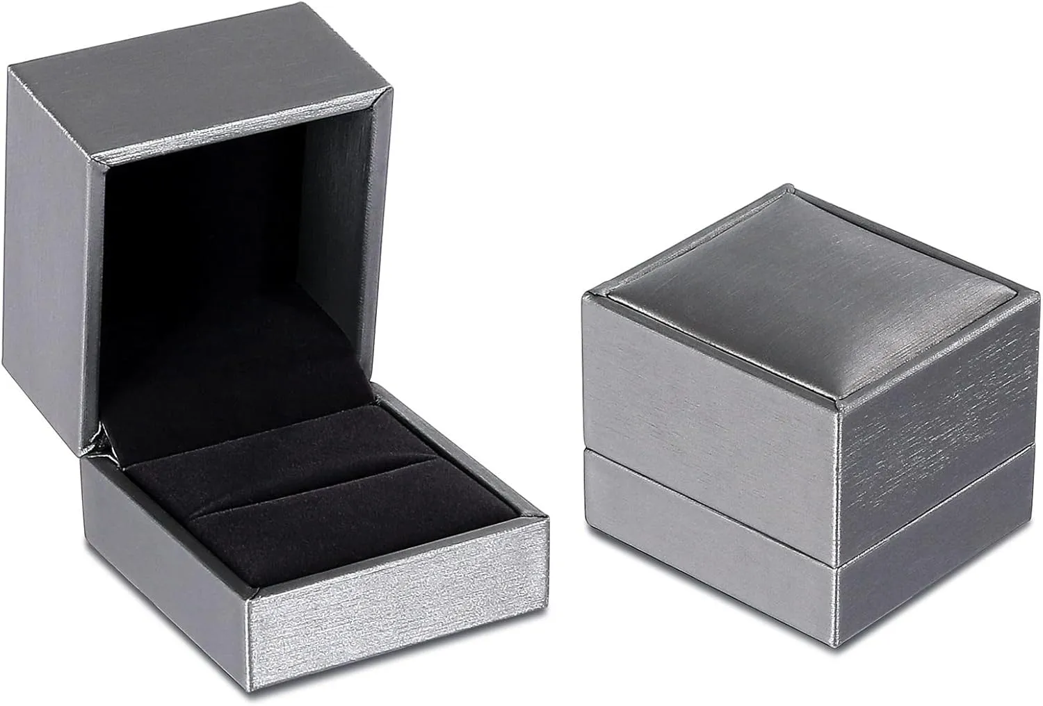 Engraved Rings Custom Couple Wedding Rings,Couple Rings Tungsten 8MM Black Ring with Round Anniversary Rings Couple