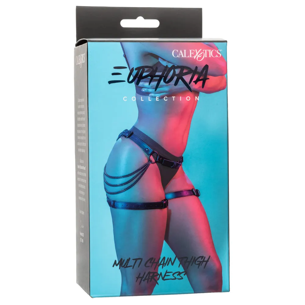 Euphoria Multi Chain Vegan Leather Thigh Harness