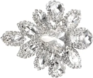 Fashion Brooch Pin for Women Rhinestone Corsage Lapel Pin Sparkling for Party Wedding