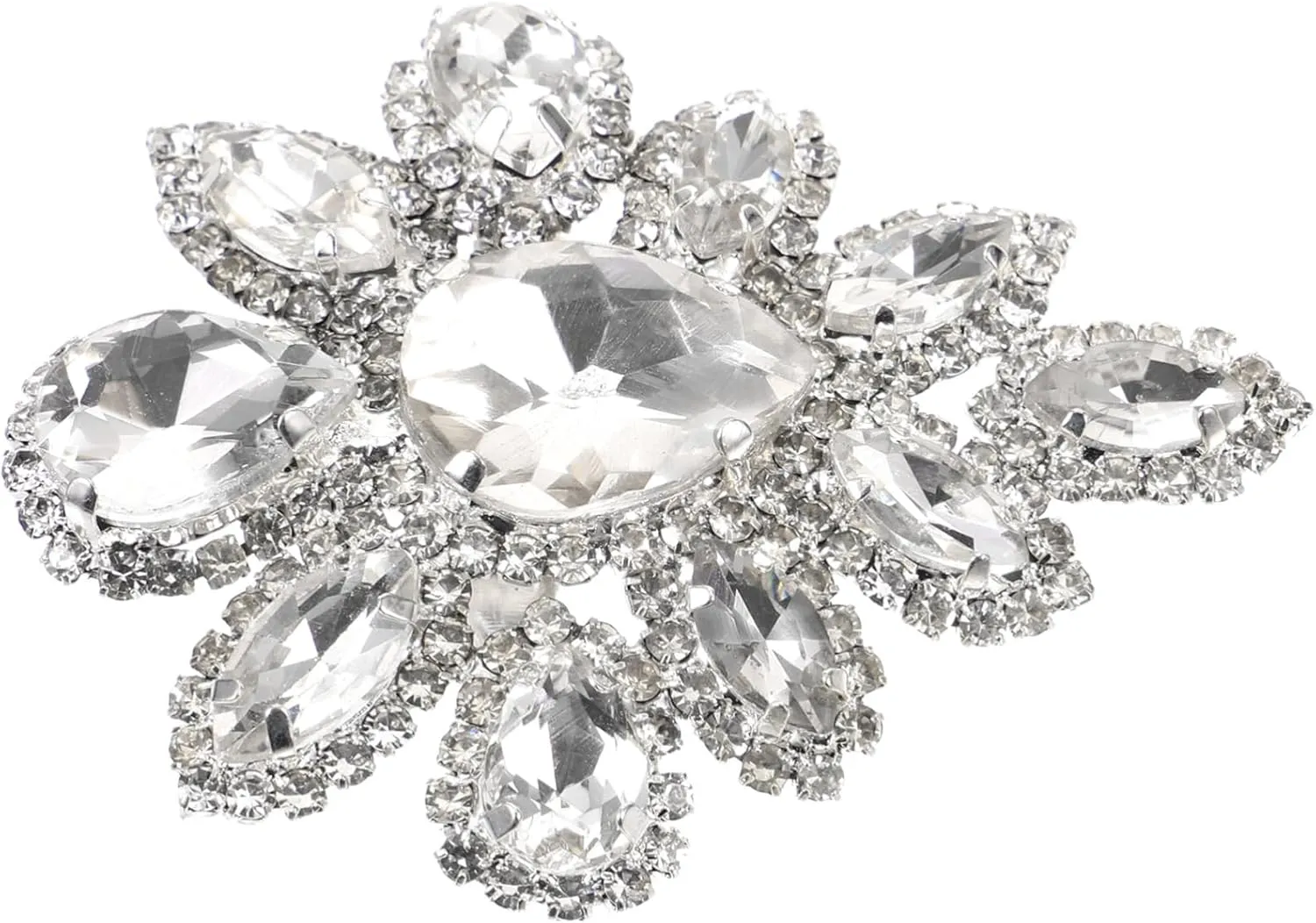 Fashion Brooch Rhinestone Corsage Pin Multi-use Brooch for Women Wedding Banquet Party