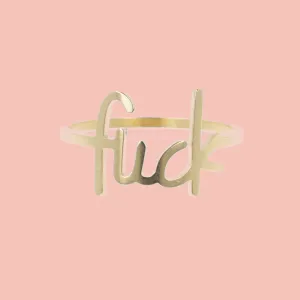 F*ck Ring (Gold Plated)