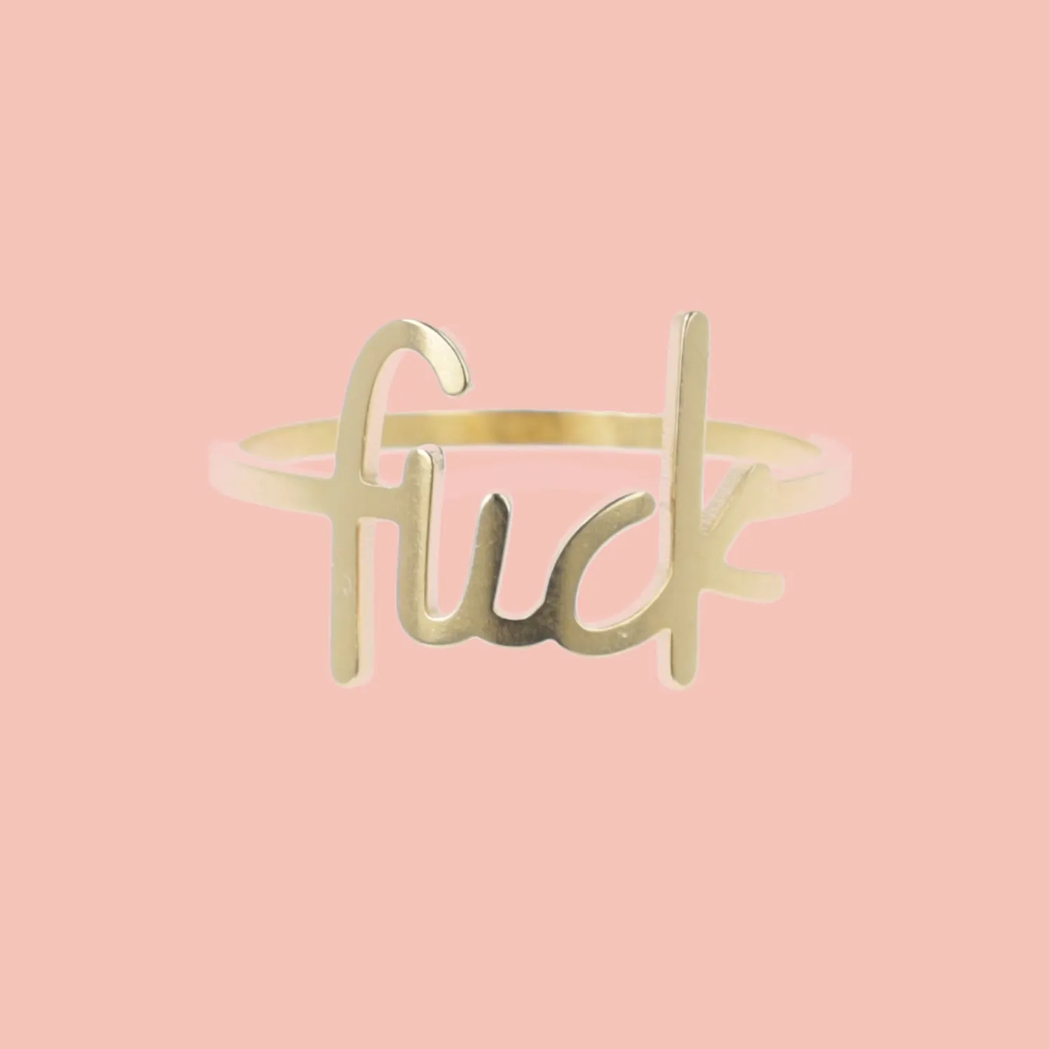 F*ck Ring (Gold Plated)