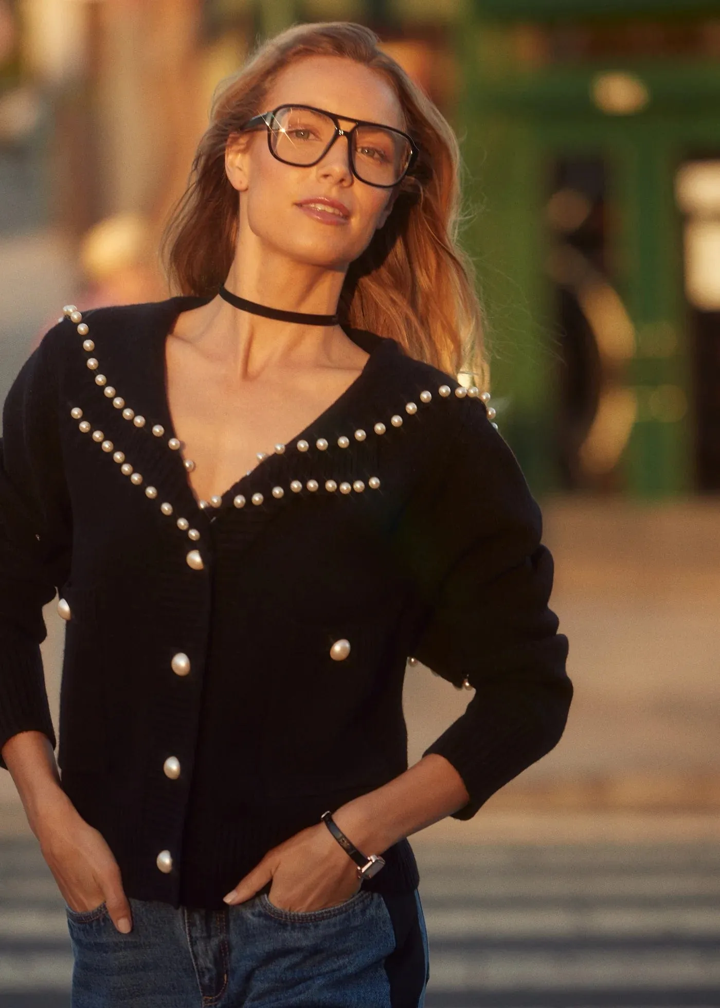 FDJ Pearl Embellished Cardigan - 1606333
