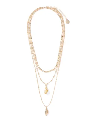 Finley Shell Fine Layered Necklace