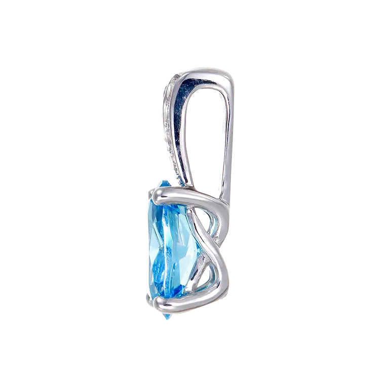 Glamorous Passion Topaz Pendant with Natural White Topaz