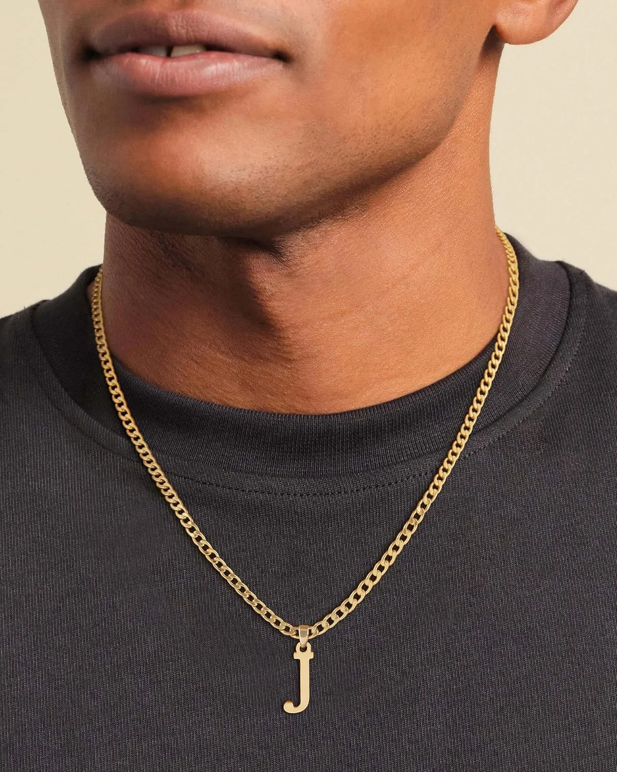 Gold Initial Necklaces for Women Men, Dainty Gold Letter Necklace Tiny A-Z Pendant Choker Trendy Cute Personalized Monogram Name Necklaces Gold Jewelry for Women Gift