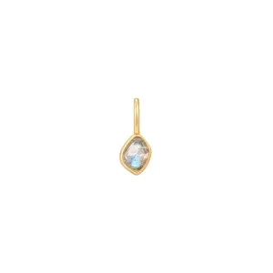 Gold Labradorite Charm