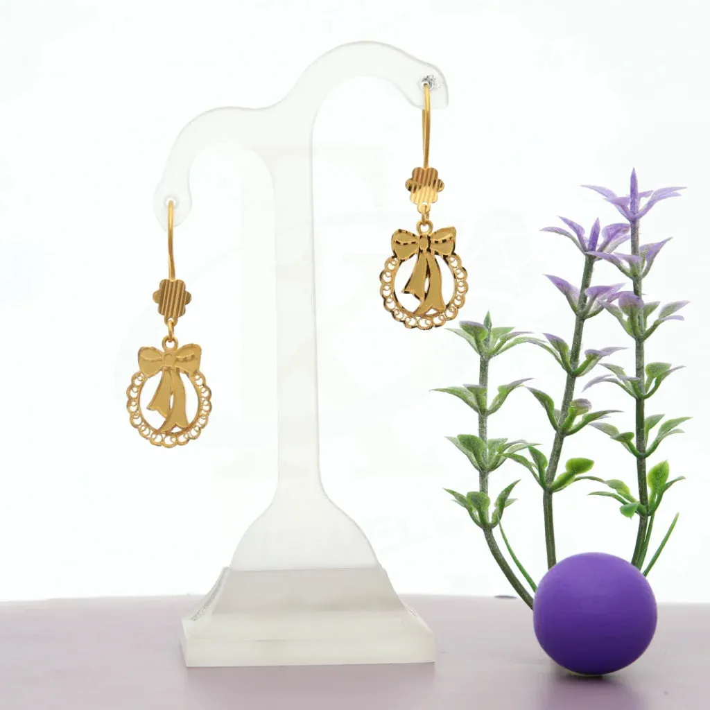 Gold Stylish Earring 21KT - FKJERN21K7755